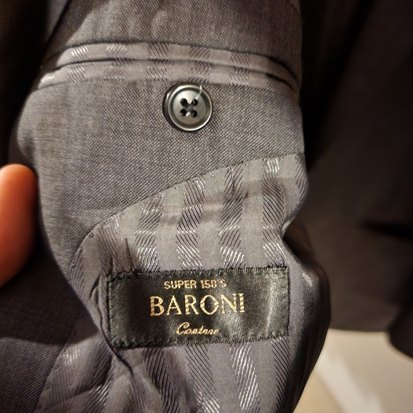 48L Baroni Couture Grey Super150s 100% Wool - Picture 2 of 7